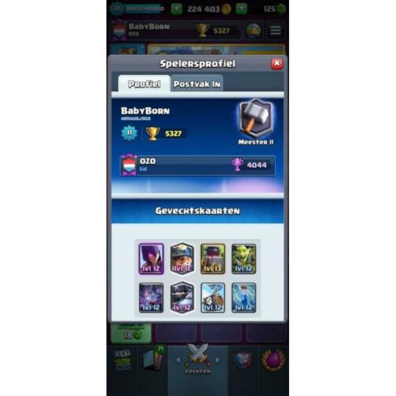 Clash royale account!!! 5500?? moet weg