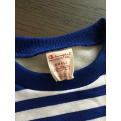 Champion sweater blauw wit maat s nieuw