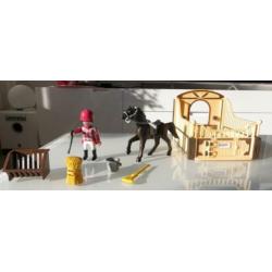 Playmobil Country 5112 Arabisch renpaard met paardenbox