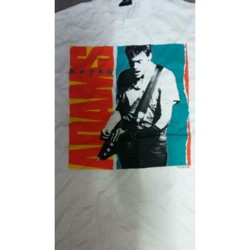 Bryan Adams rock pop artiest world tour 1991 shirt vintage