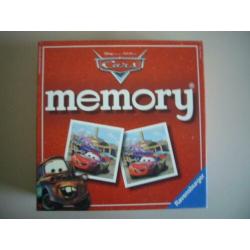 Cars memory van Ravensburger met cars kussentje