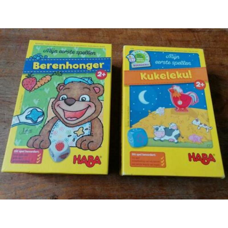 HABA 2x Mijn eerste spellen: Kukeluku! en Berenhonger 2+