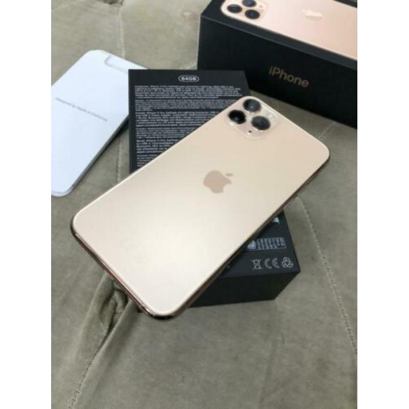 Apple iphone 11 PRO 64GB Gold nieuwstaat + garantie en fa