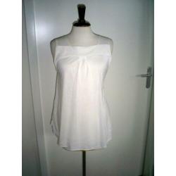 witte ZARA blouse top met strik maat 38