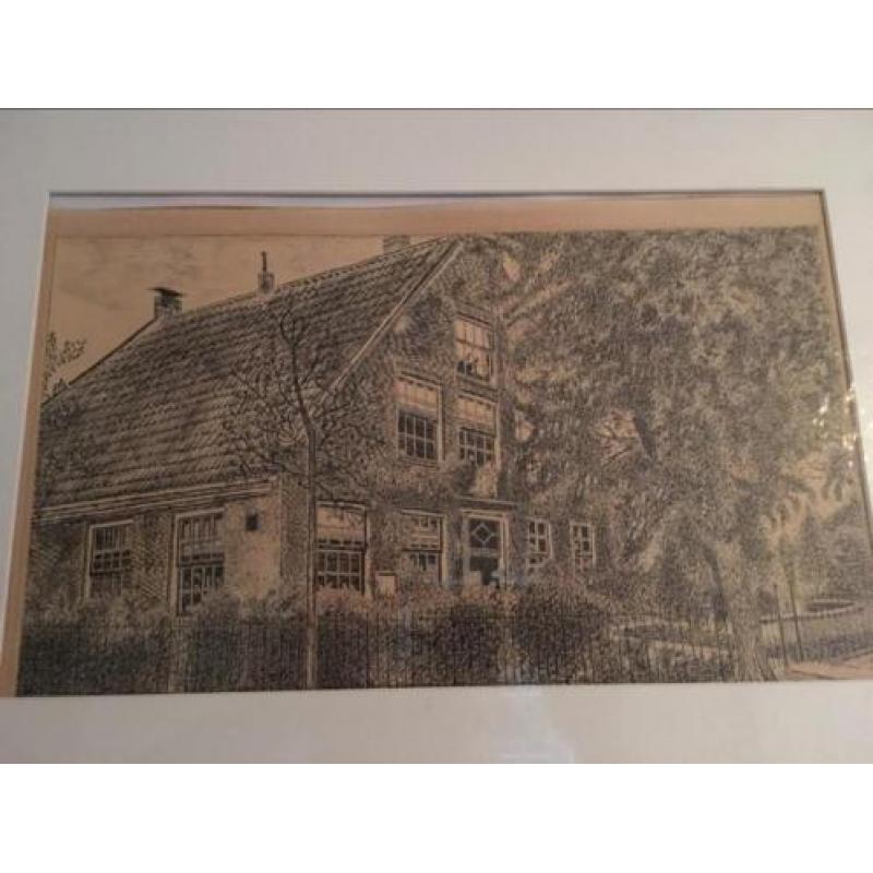 Oude pentekening Huizen NH