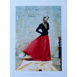 Abendkleid Yves Saint Laurent - fotolitho David Seidner