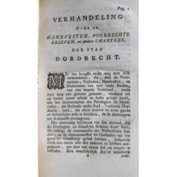 Verhandeling over de handvesten der stad Dordrecht (1768)