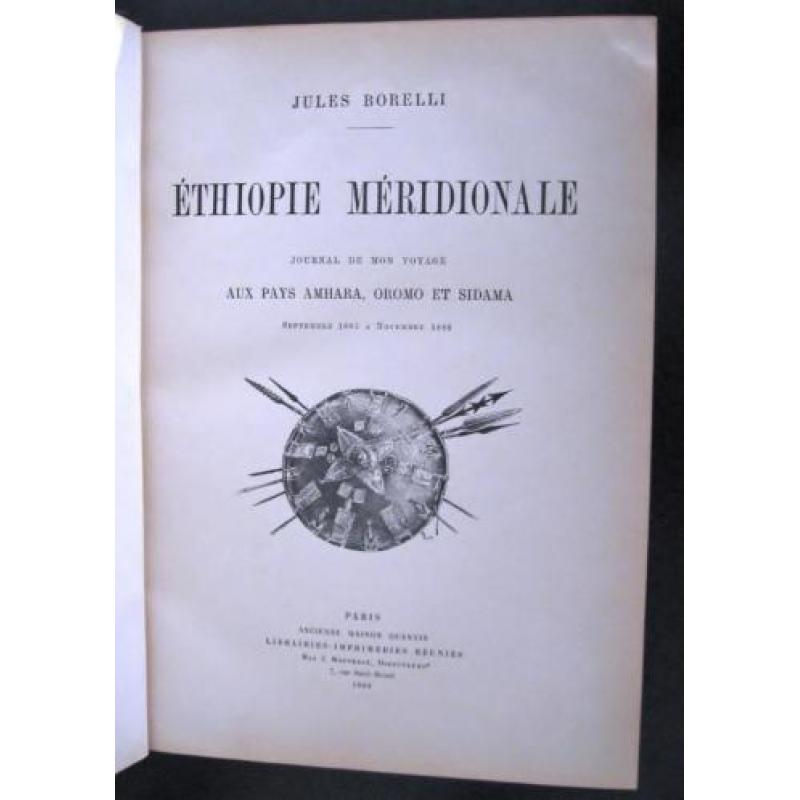 Ethiopie Méridionale 1890 Borelli Noordoost-Afrika Afrika