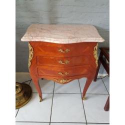 Louis XV Mahonie commode, met marmeren blad - Frankrijk!