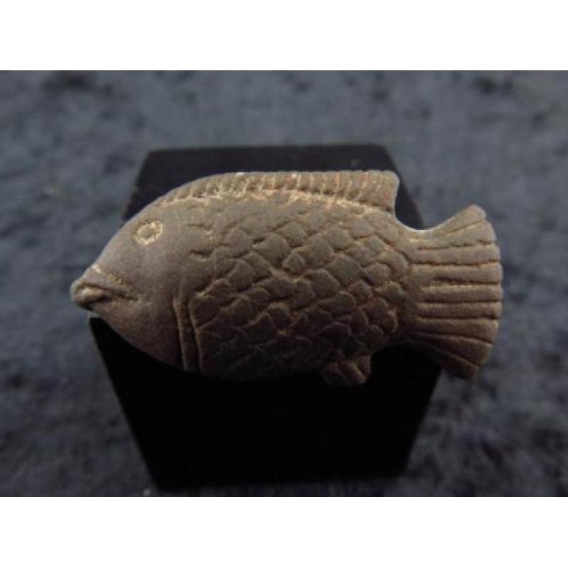 Egyptian stone Nile perch amulet