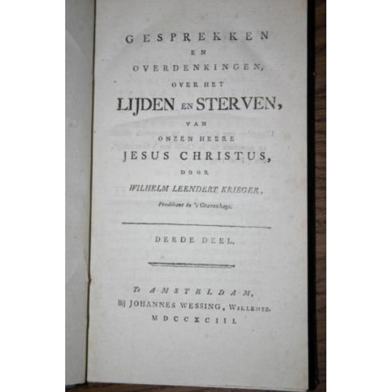 Krieger - Geboorte en het sterven van onzen Heere 1783-1801)