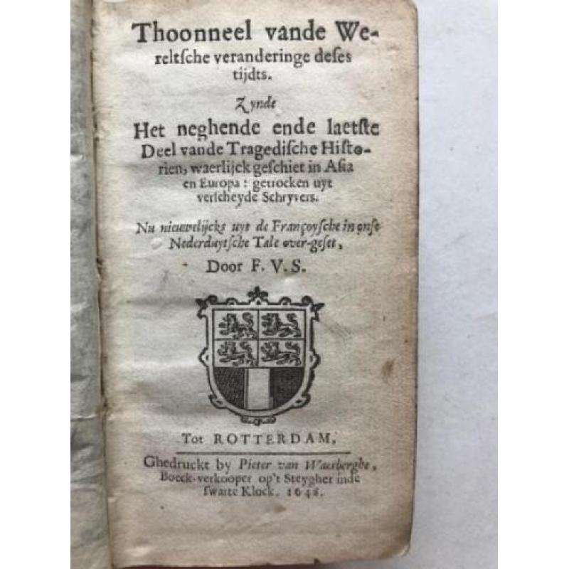 Thoonneel vande Wereltsche veranderinge deses tijdts.