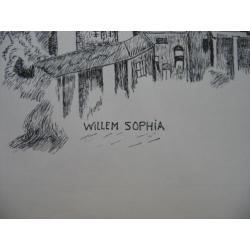 Vintage Ets Tekening- Steenkolenmijn Willen Sophia