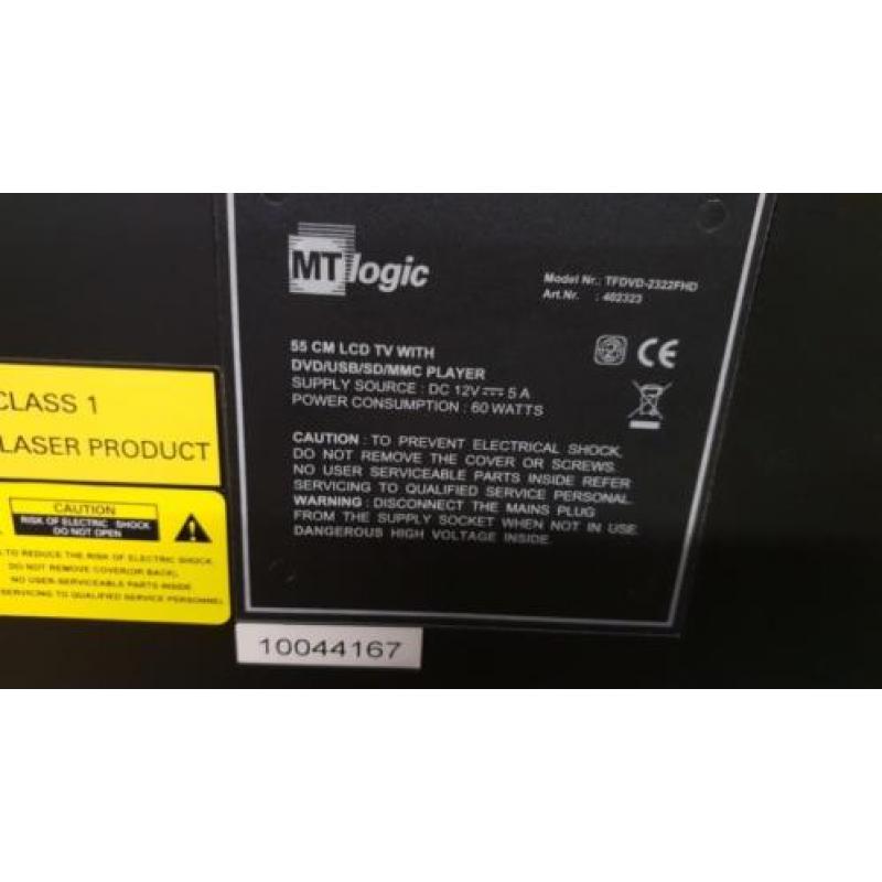 MT LOGIC 55 cm Full HD TV DVD USB SD MMC Player