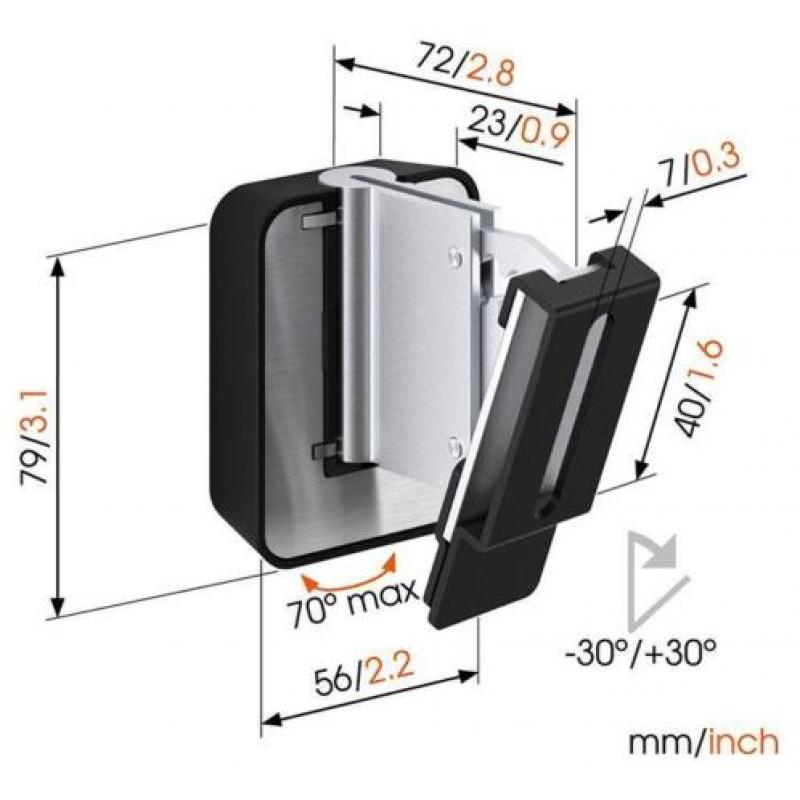 Vogels Sound 3200 zwart muurbeugels