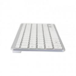 R-go compact toetsenbord, qwerty (us), wit, bedraad