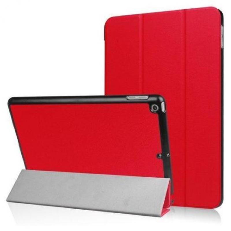 Tri-fold smart case hoes voor iPad 9.7 (2017 / 2018) - rood