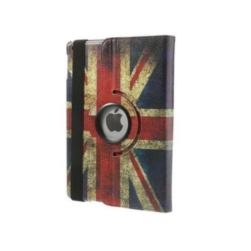 iPad Air 1 hoes lederen hoesje 360 graden - UK Engelse vlag