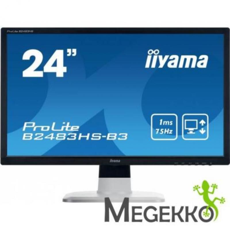 Iiyama ProLite B2483HS-B3 24" Full HD TN Mat Zwart compute..