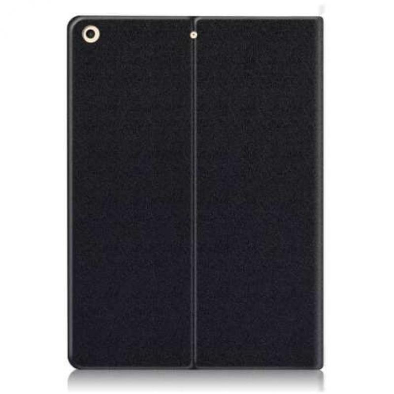 Leather style smart case zwart iPad 2017 (9.7")