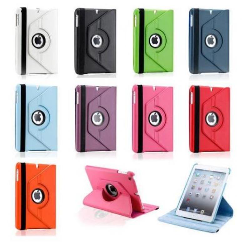 iPad Pro 9.7 inch lederen hoes hoesje 360 graden case- Rood