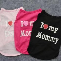 Shirtjes I LOVE MOMMY/DADDY -gratis verzending-NIEUW PRODUCT