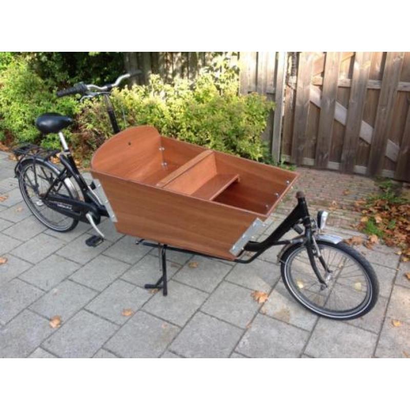 Bakfiets op 2 wielen met 3 versnellingen