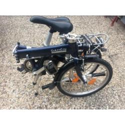 Dahon Piazza N7 vouwfiets blauw inclusief slot