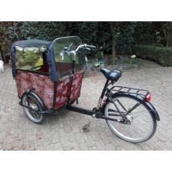 Bakfiets 5 versnellingen en afneembare regenkap