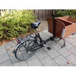 Bakfiets op 2 wielen met 3 versnellingen