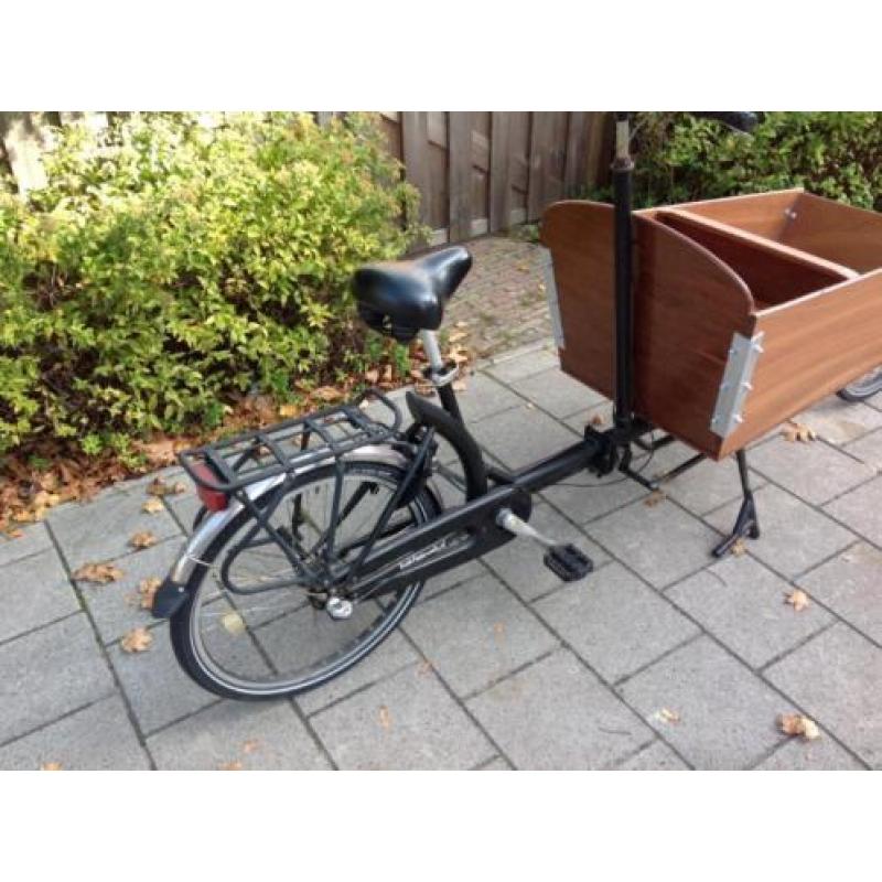 Bakfiets op 2 wielen met 3 versnellingen