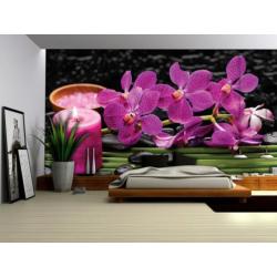 FOTOBEHANG ORCHIDEE, VLIES, 3 BANEN, 312 x 219 cm