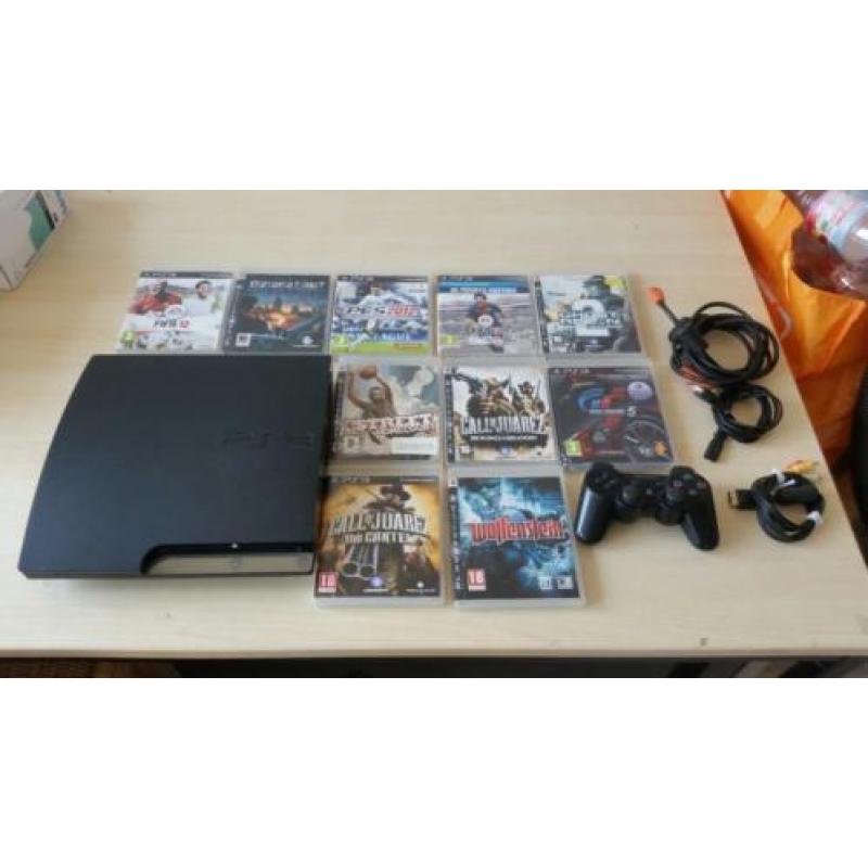 PlayStation 3 10 spellen 160gb 2 controllers