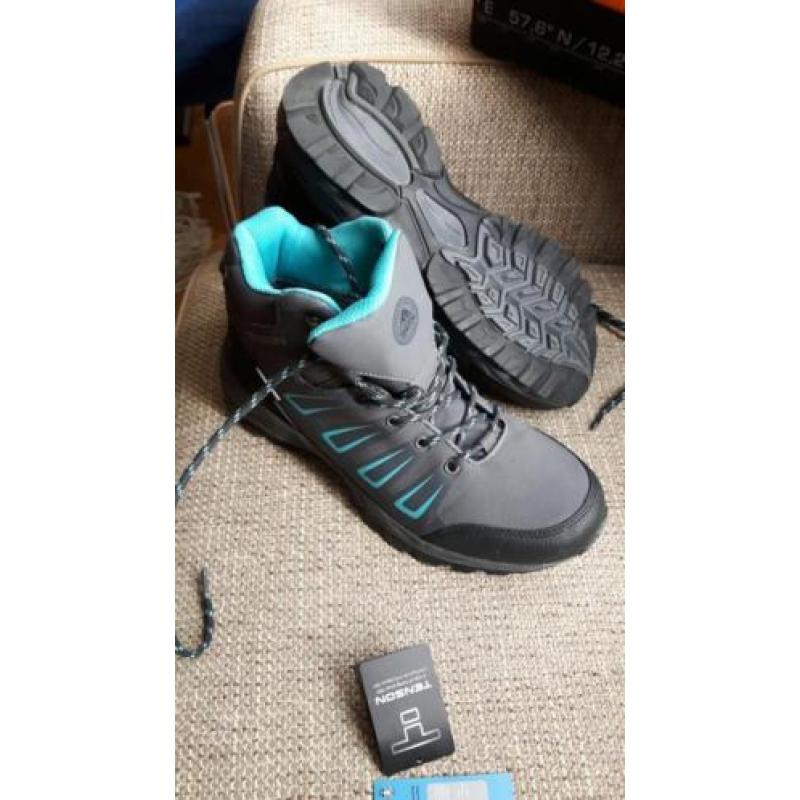 Wandelschoenen, Tenson, dames, mt 40, enkelhoog, grijs.