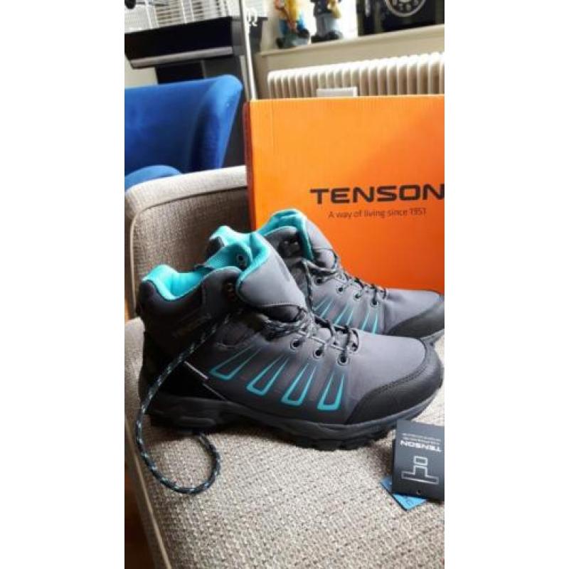 Wandelschoenen, Tenson, dames, mt 40, enkelhoog, grijs.